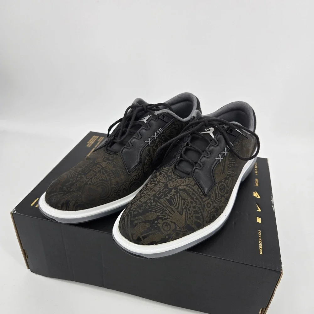 Jordan ADG 5 Black Laser Cool Grey Men Spikeless Waterproof Golf Shoes 8.5 NIB